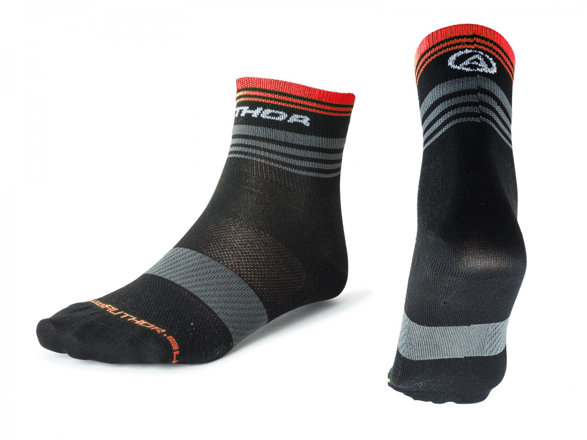 Ponožky Author ProLite X0 černá/šedá/červená M 38-42