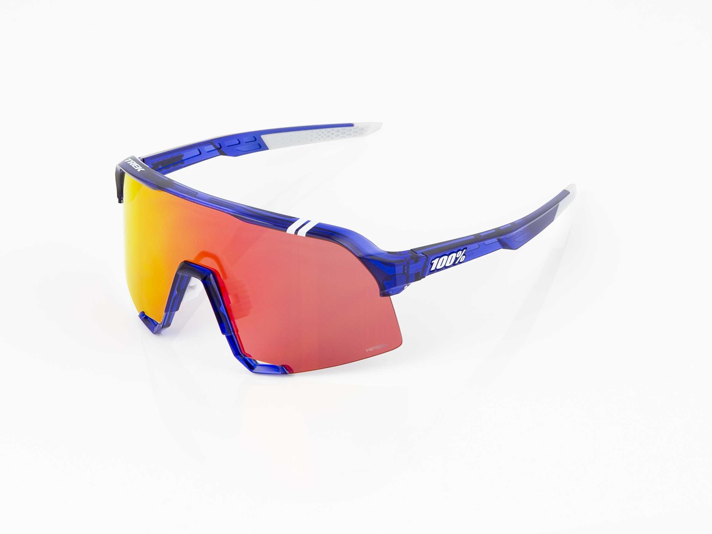 Sluneční brýle 100% S3 se skly HiPER, týmová edice Trek MODRÁ/ČERVENÁ One size