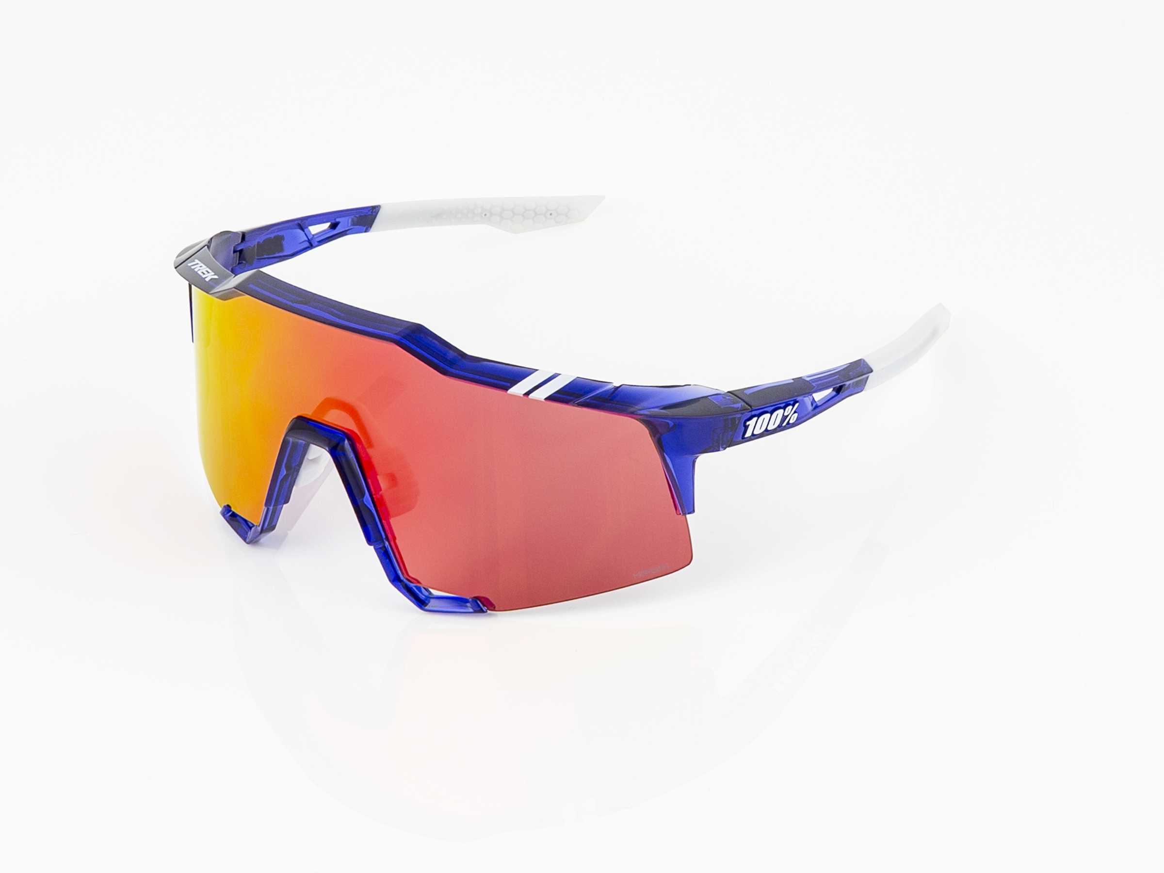 Sluneční brýle 100% Speedcraft se skly HiPER, týmová edice Trek MODRÁ/ČERVENÁ One size