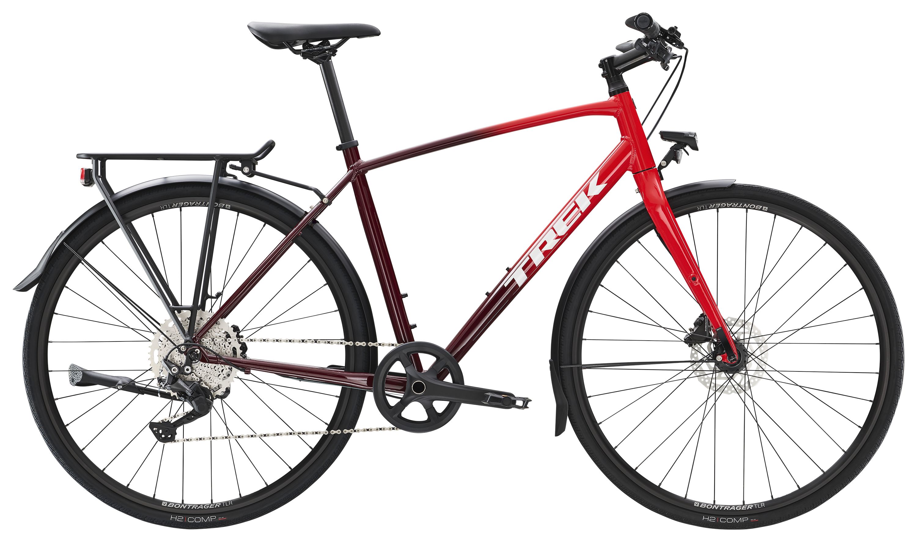 TREK FX 3 Disc Equipped VIPER RED TO COBRA BLOOD FADE S 2023