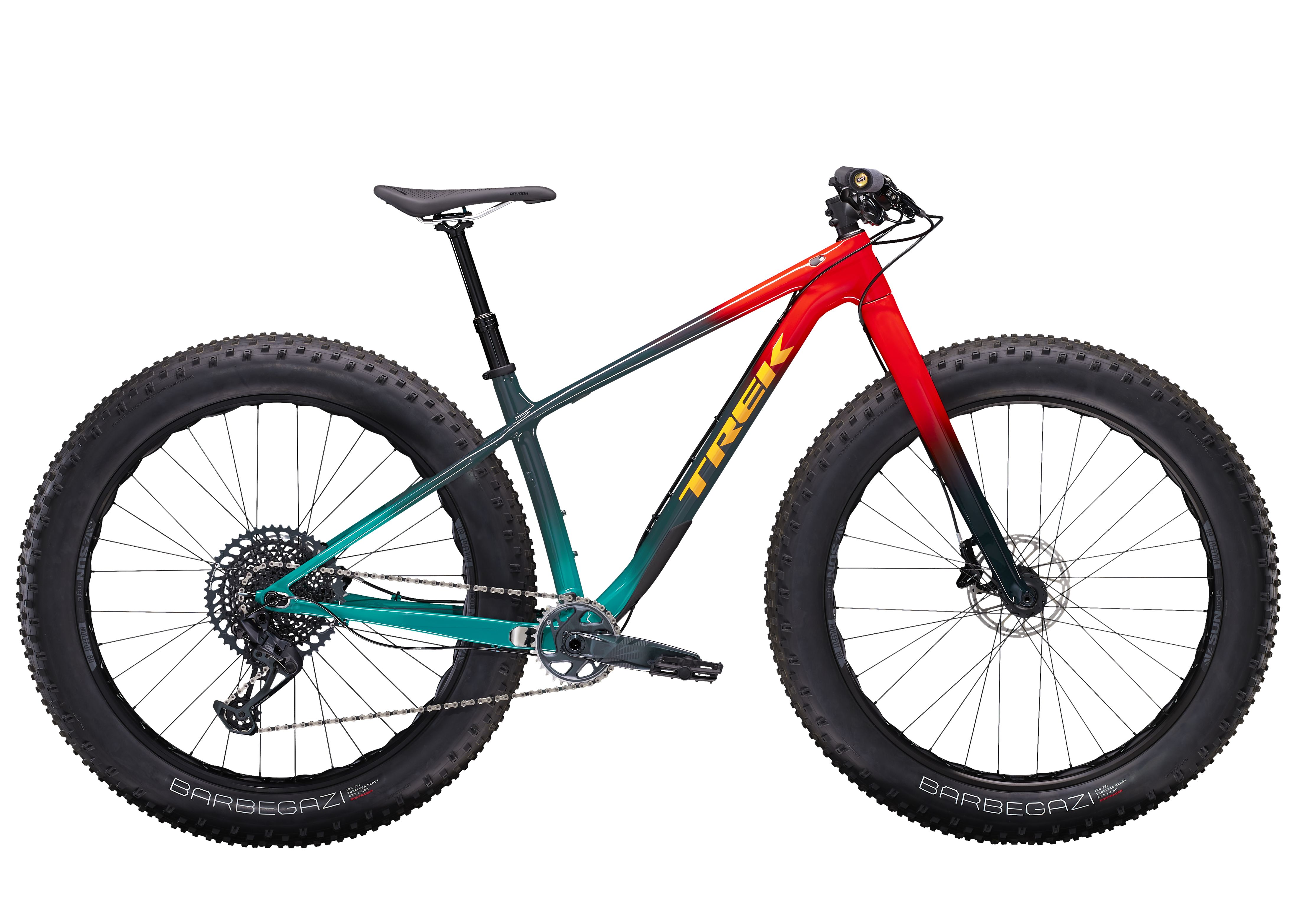 TREK Farley 9.6 RADIOACTIVE RED TO NAVY TO TEAL FADE M 2022